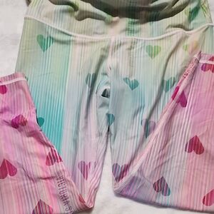 Victoria's Secret Multicolor Heart Leggings